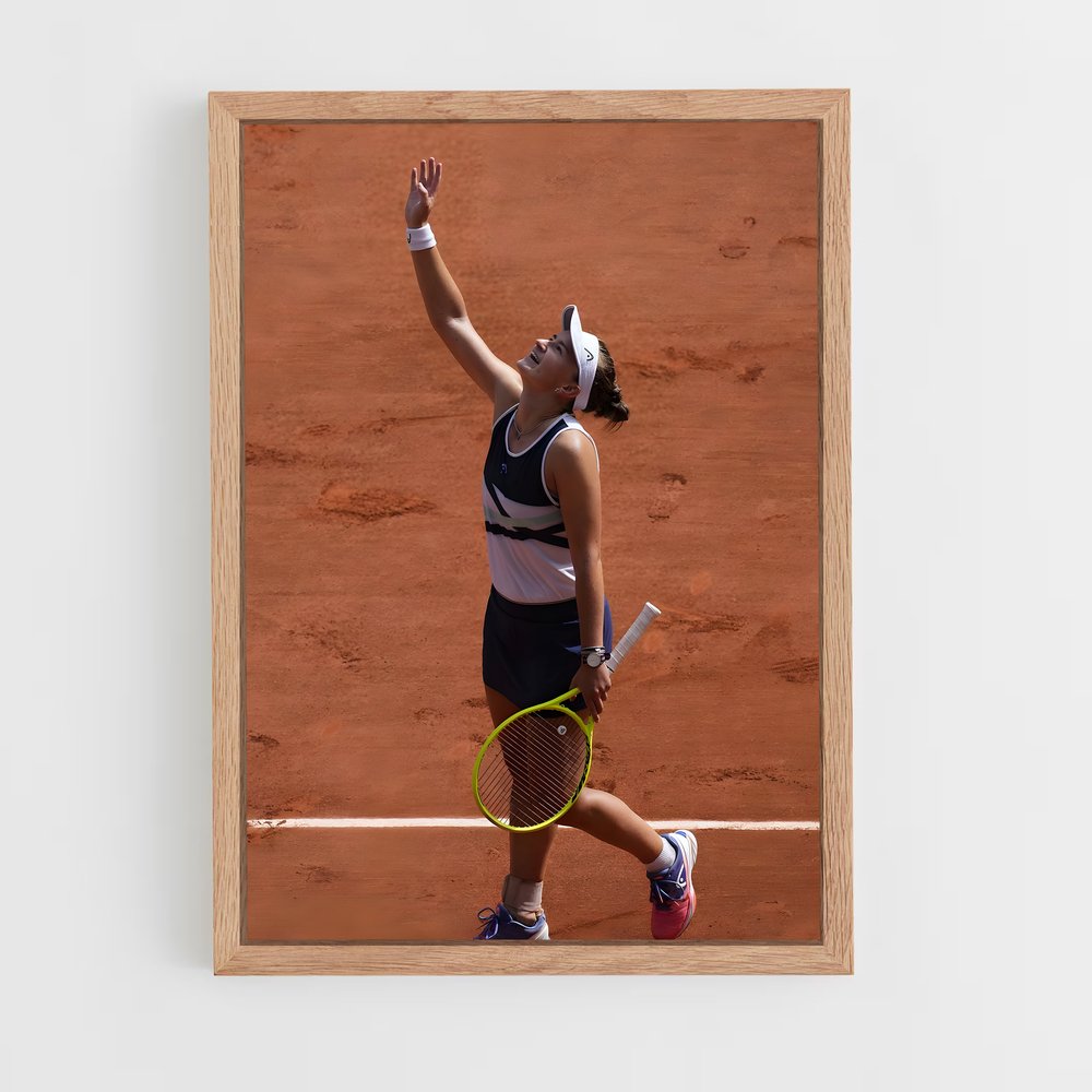 Poster Barbora krejcikova racquet – affiche Tennis (vue 4)